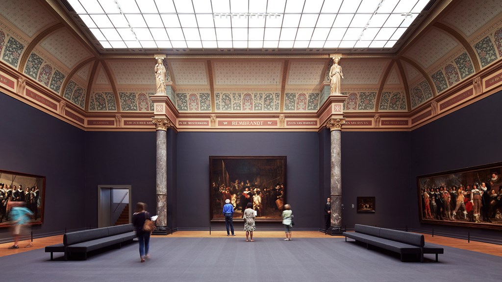 Inside the Rijksmuseum in Amsterdam