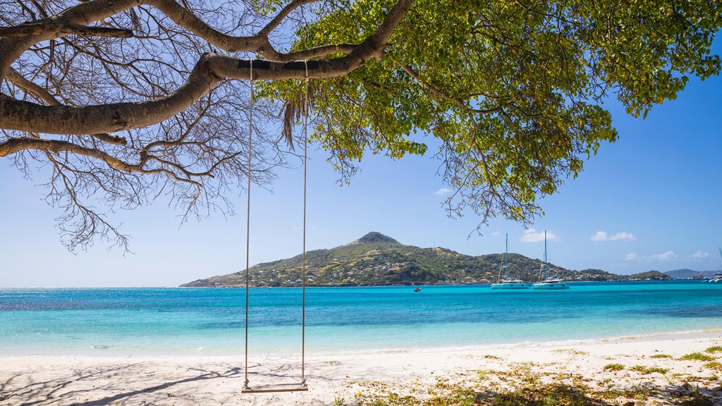 A view of the Caribbean island of Carriacou