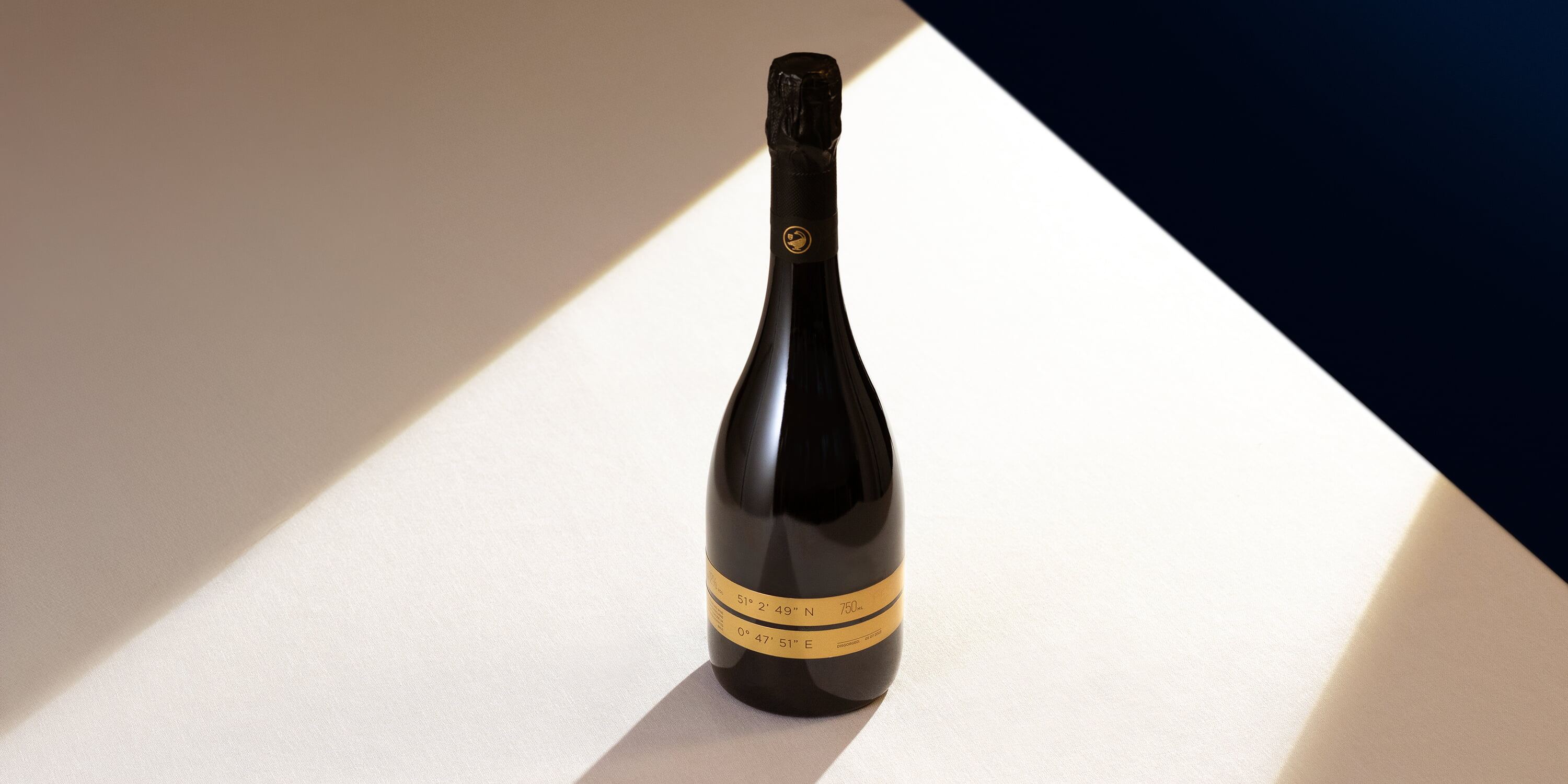A bottle of sparkling wine from the Gusbourne Winery.
